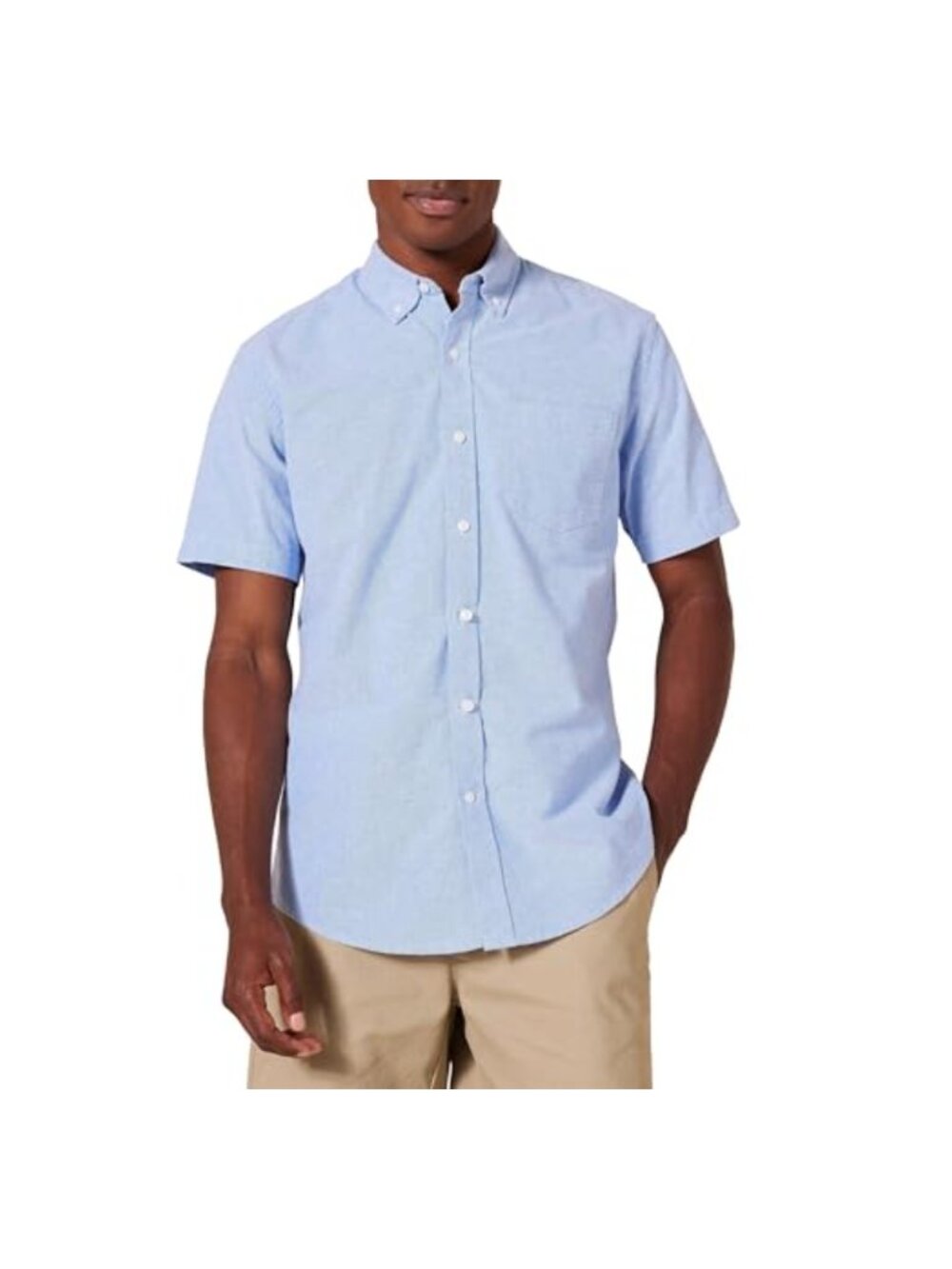 Regular-Fit Short-Sleeve Pocket Oxford Shirt - Men's Button Down